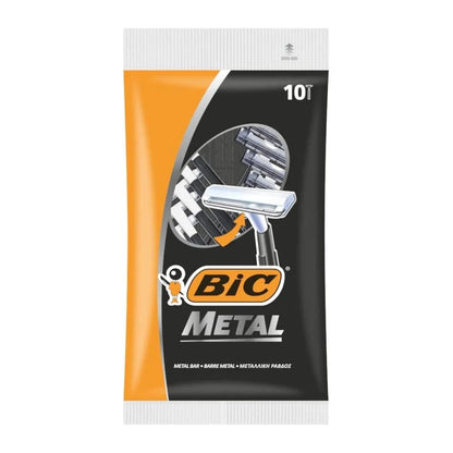 Bic Metal Single-Blade Disposable Razors - 10 Pack Bic