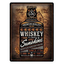 Nostalgic Art Whiskey Sunshine Tin Sign - Large Nostalgic Art