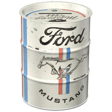 Nostalgic Art Ford Mustang - Horse & Stripes Logo Money Box Oil Barrel Nostalgic Art