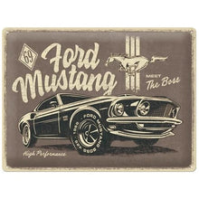 Nostalgic Art Ford Mustang The Boss Tin Sign - Large Nostalgic Art