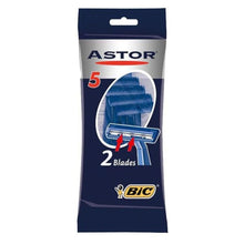 Bic Shaver Astor Normal Twin Blade Razor - 5 Pack Bic