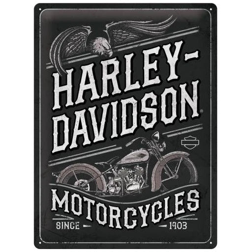 Nostalgic Art Harley Davidson Motorcycles Eagle Tin Sign Large Nostalgic Art
