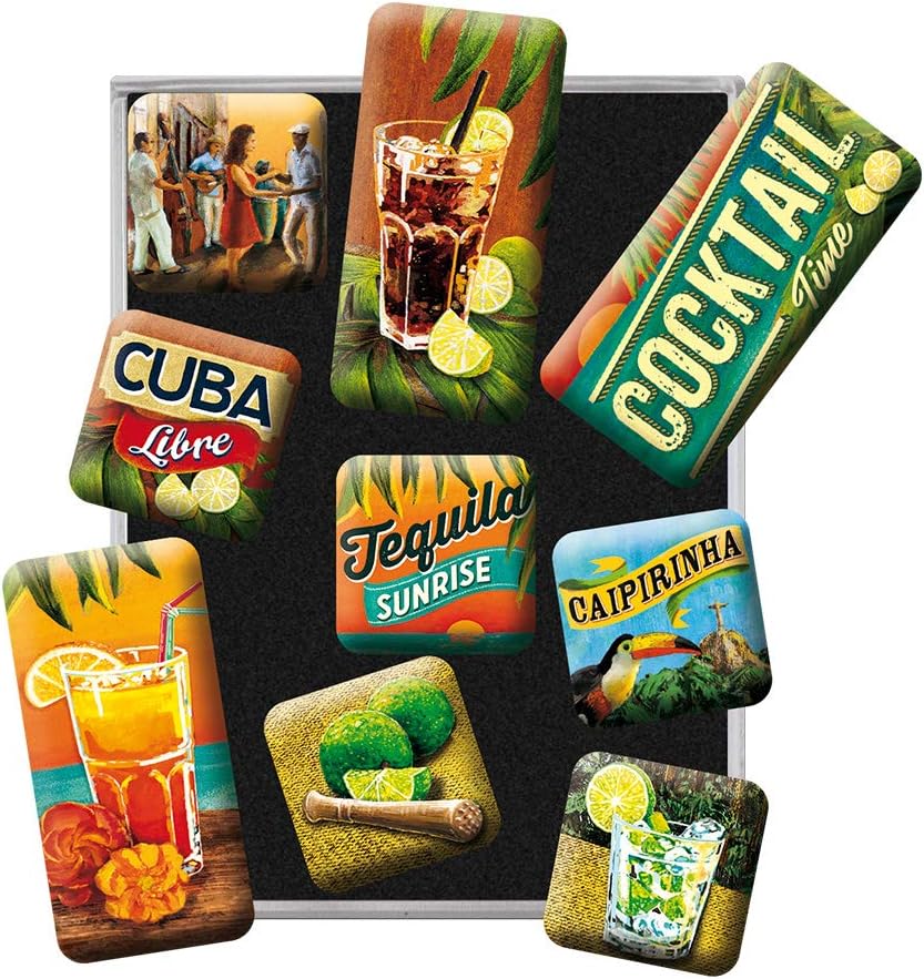 Nostalgic Art Cocktail Time Magnet Set Nostalgic Art