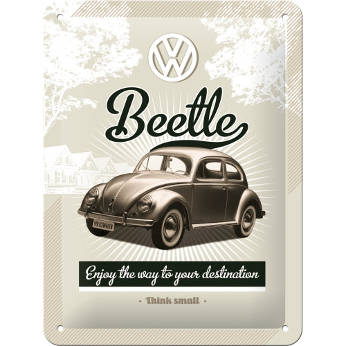 Nostalgic Art VW Retro Beetle Tin Sign - Small Nostalgic Art