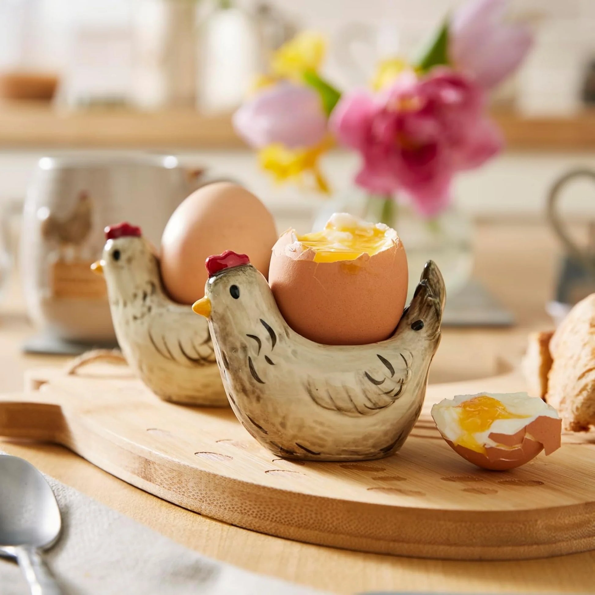 Cooksmart Hen House Lane Set of 2 Egg Cups Cooksmart England