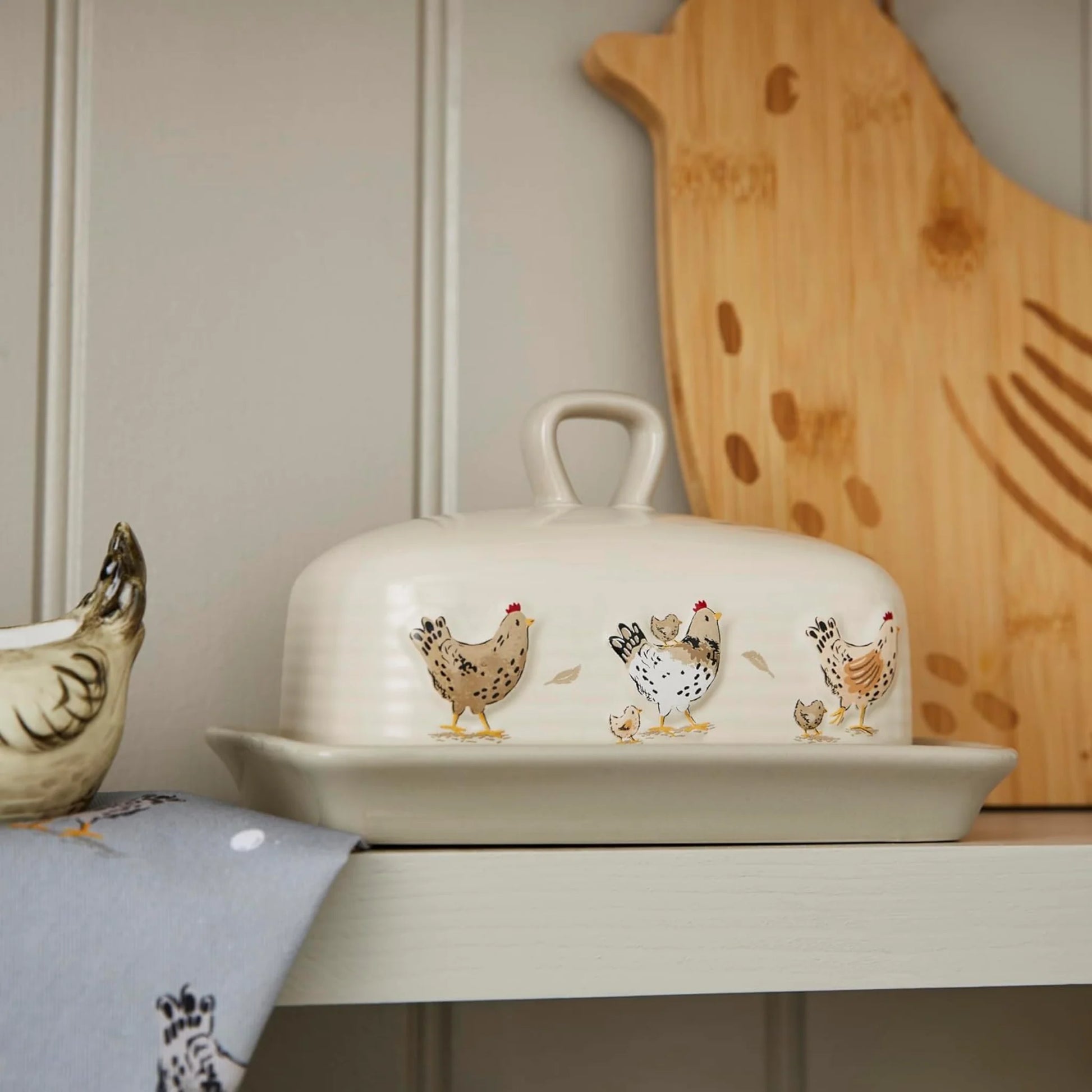 Cooksmart Hen House Lane Butter Dish Cooksmart England