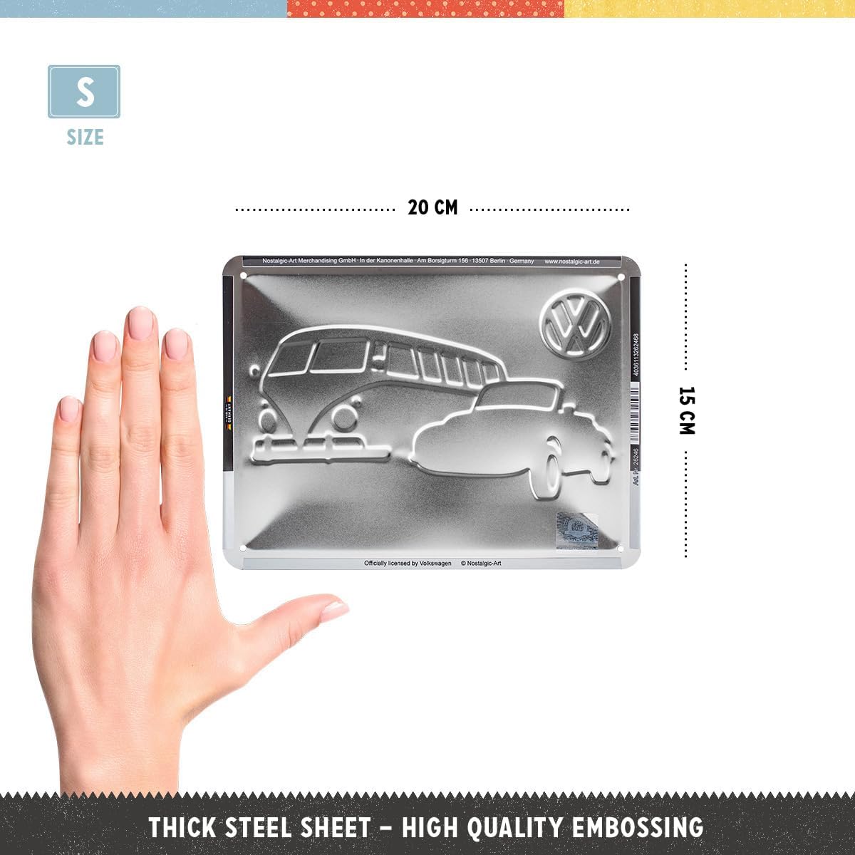 Nostalgic Art VW Meet The Classics Tin Sign - Small Nostalgic Art