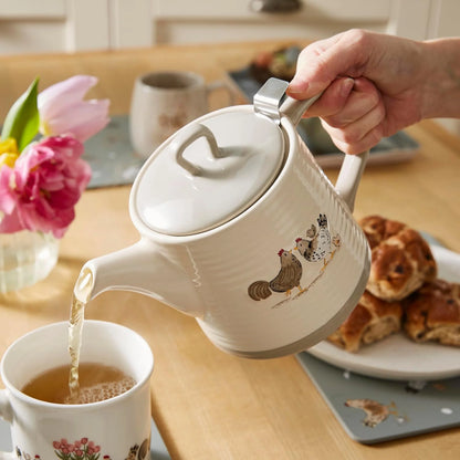 Cooksmart Hen House Lane Tea Pot with infuser Cooksmart England