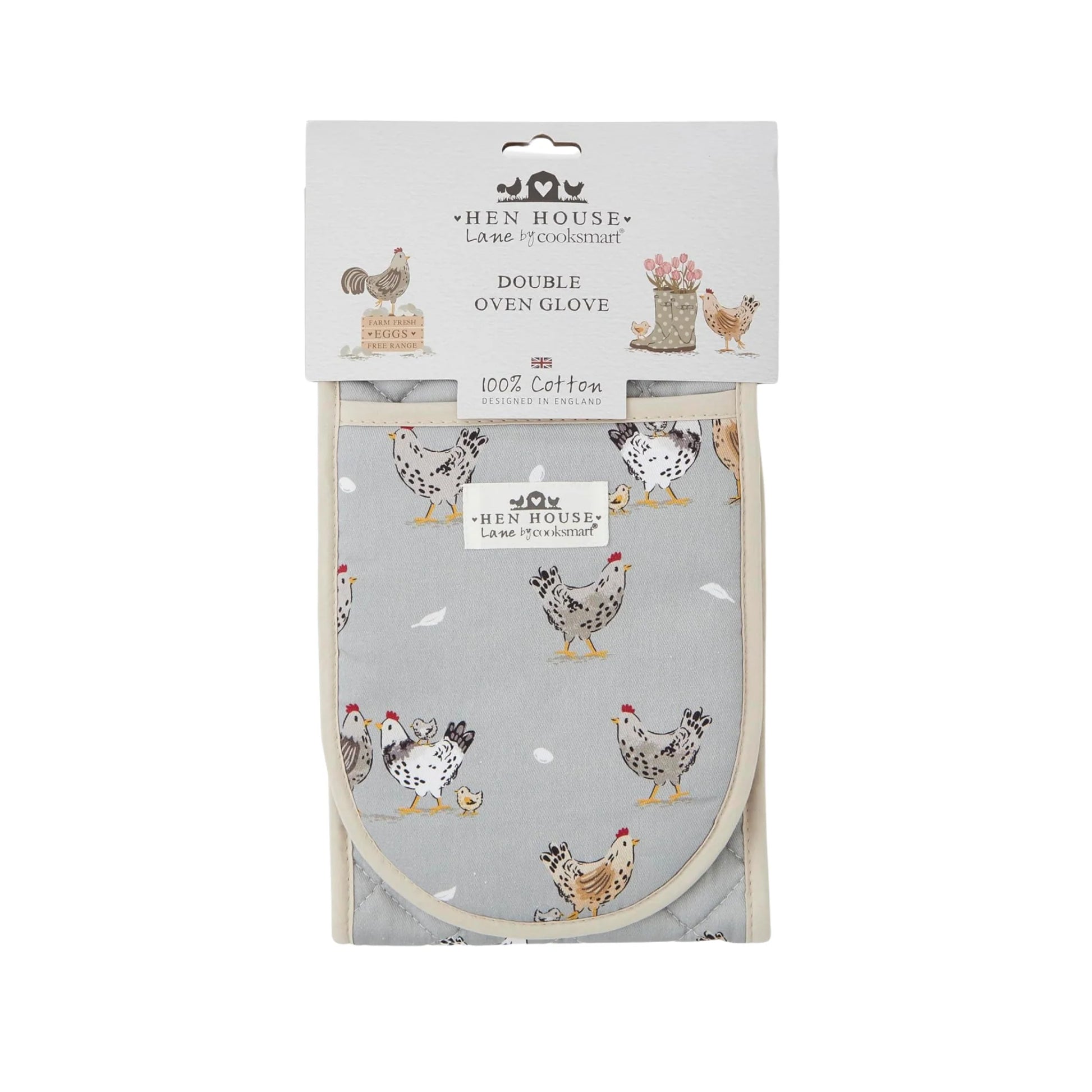 Cooksmart Hen House Lane Double Oven Glove Cooksmart England