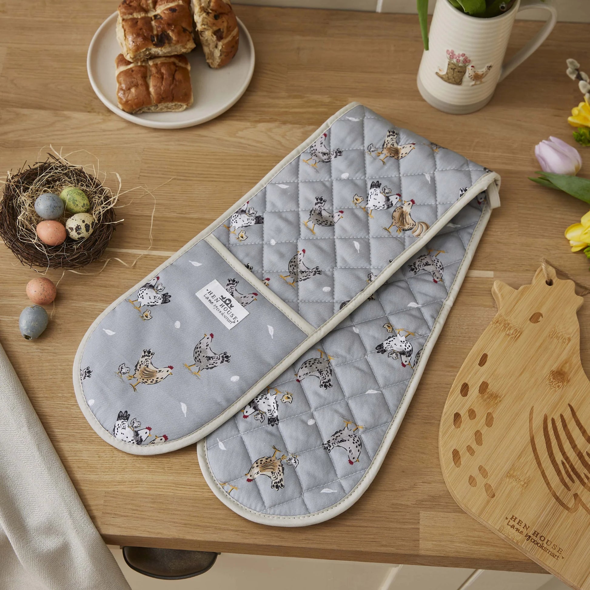Cooksmart Hen House Lane Double Oven Glove Cooksmart England