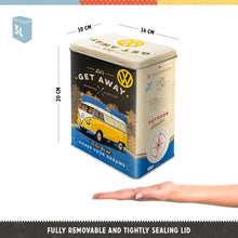 Nostalgic Art VW Bulli Let's Get Away Storage Tin - L Nostalgic Art