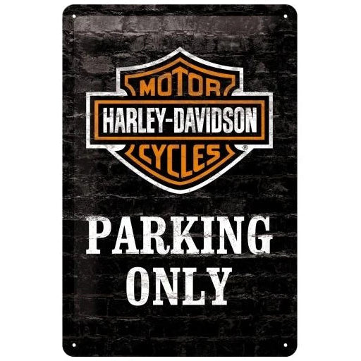 Nostalgic Art Harley Davidson Parking Only Tin Sign - Medium Nostalgic Art