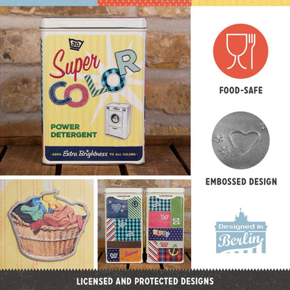 Nostalgic Art Super Color Detergent Storage Tin - L Nostalgic Art