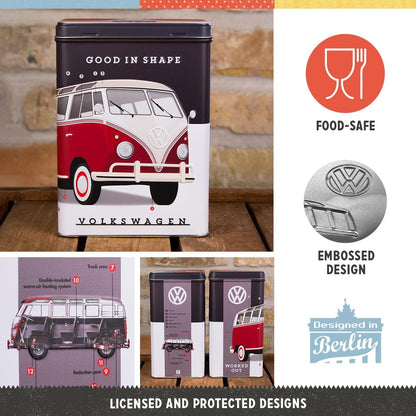 Nostalgic Art VW Good In Shape Storage Tin - L Nostalgic Art