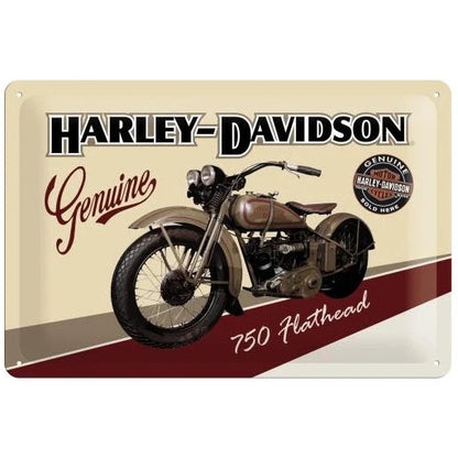 Nostalgic Art Harley Davidson Flathead Tin Sign - Medium Nostalgic Art