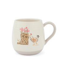 Cooksmart Hen House Lane Belly Mug - Wellies & Hens Cooksmart England
