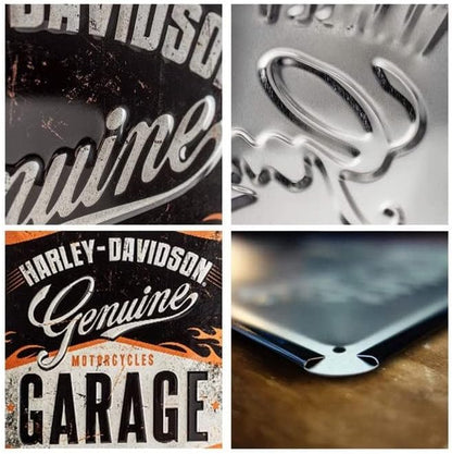 Nostalgic Art Harley Davidson Garage Tin Sign - Medium Nostalgic Art