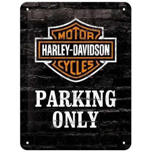 Nostalgic Art Harley Davidson Parking Only Tin Sign - Small Nostalgic Art