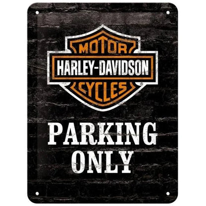 Nostalgic Art Harley Davidson Parking Only Tin Sign - Small Nostalgic Art