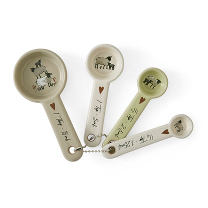 Cooksmart Highland Sheep Set of 4 Measuring Spoons