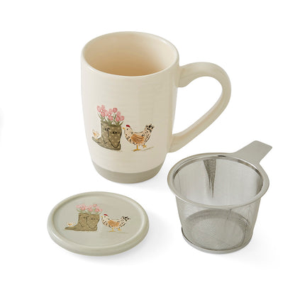 Cooksmart Hen House Lane Infuser Mug