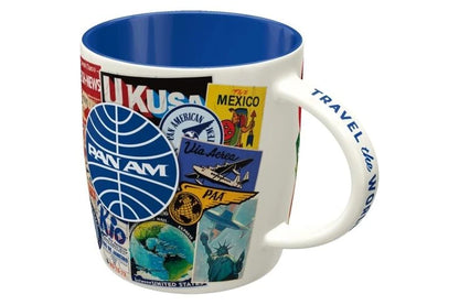 Nostalgic Art Pan Am Travel Collage Mug Nostalgic Art