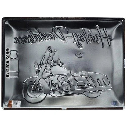 Nostalgic Art Harley Davidson Route 66 Tin Sign - Large Nostalgic Art