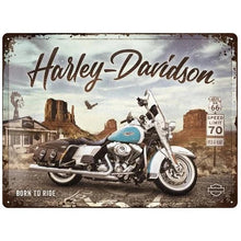 Nostalgic Art Harley Davidson Route 66 Tin Sign - Large Nostalgic Art