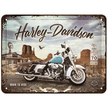 Nostalgic Art Harley Davidson Route 66 Tin Sign - Small Nostalgic Art