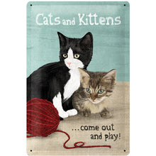 Nostalgic Art Cats & Kittens Tin Sign - Medium Nostalgic Art