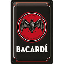 Nostalgic Art Bacardi Black Logo Tin Sign - Medium Nostalgic Art