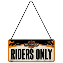 Nostalgic Art Harley Davidson Riders Only Hanging Sign Nostalgic Art