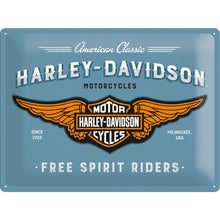 Nostalgic Art Harley Davidson Free Spirit Rider Tin Sign - Large Nostalgic Art