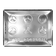 Nostalgic Art Mercedes Benz Logo Evolution Tin Sign - Large Nostalgic Art
