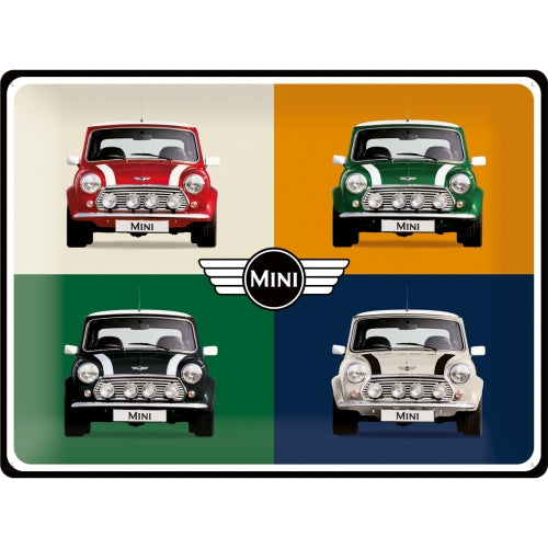Nostalgic Art Mini 4 Cars Pop Art Tin Sign - Large Nostalgic Art