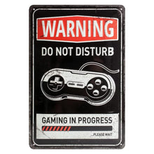 Nostalgic Art Gaming In Prog Tin Sign - Medium Nostalgic Art