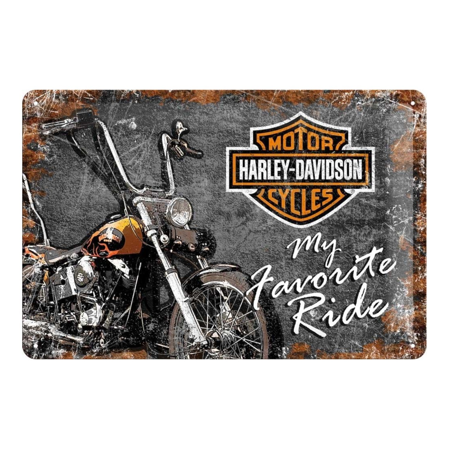 Nostalgic Art Harley Davidson Favourite Ride Tin Sign - Medium Nostalgic Art