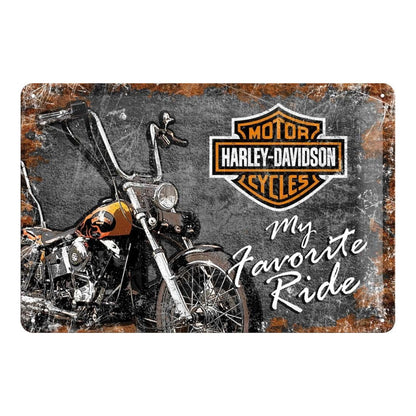 Nostalgic Art Harley Davidson Favourite Ride Tin Sign - Medium Nostalgic Art