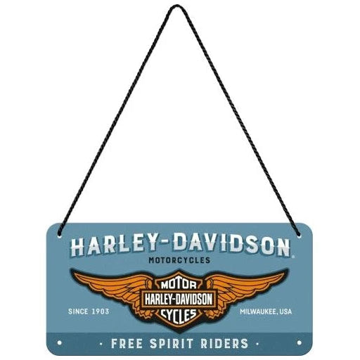 Nostalgic Art Harley Davidson Free Spirit Hanging Sign Nostalgic Art