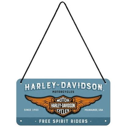 Nostalgic Art Harley Davidson Free Spirit Hanging Sign Nostalgic Art
