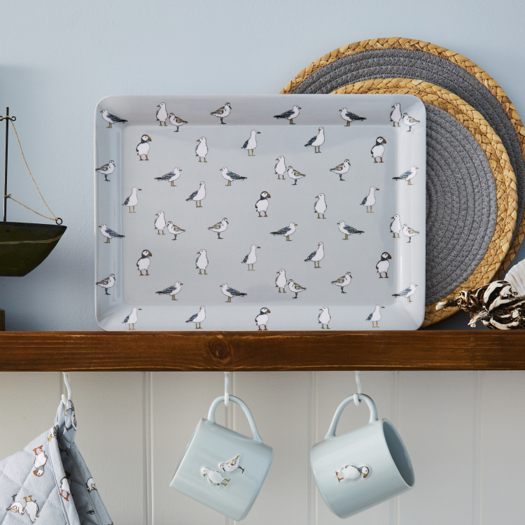 Cooksmart Coastal Birds Large Serving Tray Cooksmart England