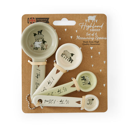 Cooksmart Highland Sheep Set of 4 Measuring Spoons