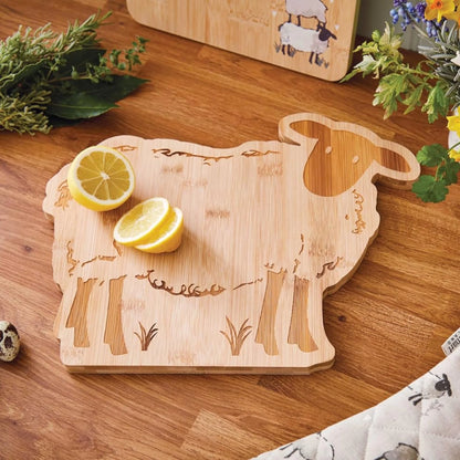 Cooksmart Highland Sheep Bamboo Sheep Board Cooksmart England