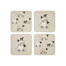 Cooksmart Highland Sheep Set of 4 Coasters Cooksmart England