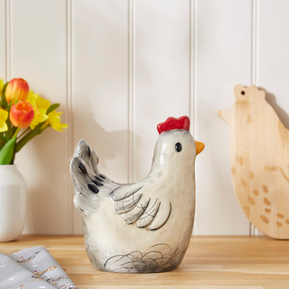 Cooksmart Hen House Lane Chicken Shaped Utensil Pot / Vase
