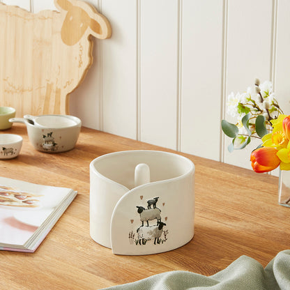 Cooksmart Highland Sheep Kitchen Roll Holder