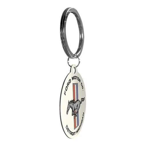 Nostalgic Art Ford Mustang - Horse & Stripes Logo Key Ring Nostalgic Art