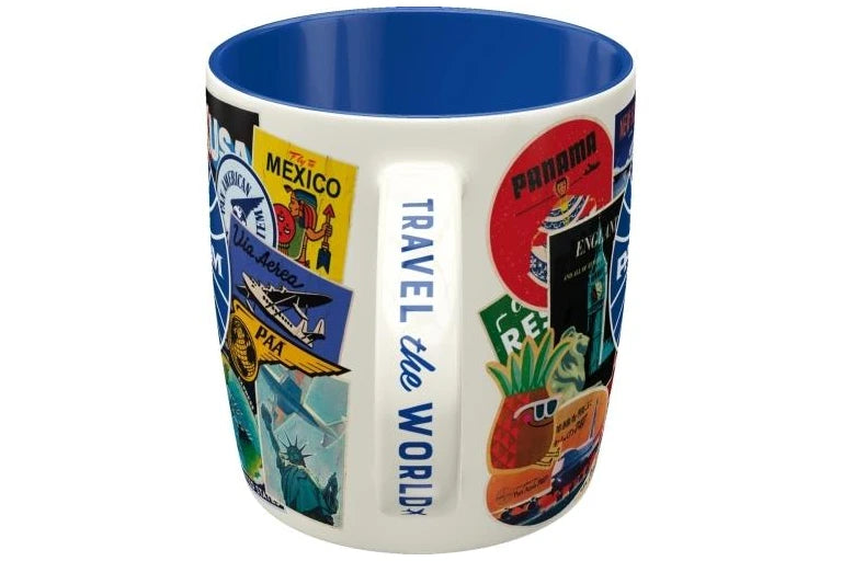 Nostalgic Art Pan Am Travel Collage Mug Nostalgic Art