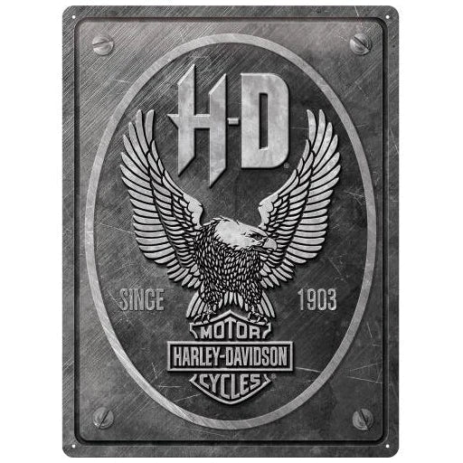 Nostalgic Art Harley Davidson Metal Eagle Tin Sign - Large Nostalgic Art