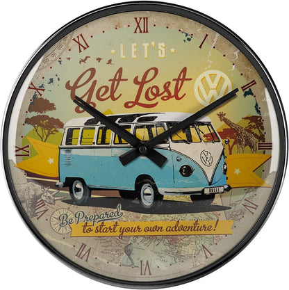 Nostalgic Art VW Bulli Lets Get Lost Wall Clock Nostalgic Art
